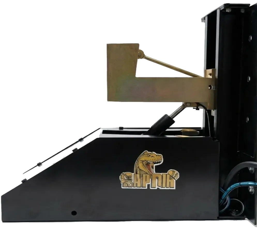  retenedor de anden manual instalado en andén industrial